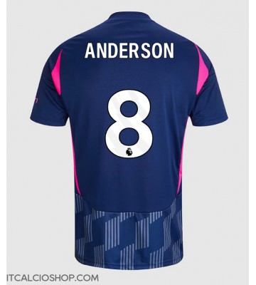 Nottingham Forest Elliot Anderson #8 Seconda Maglia 2024-25 Manica Corta